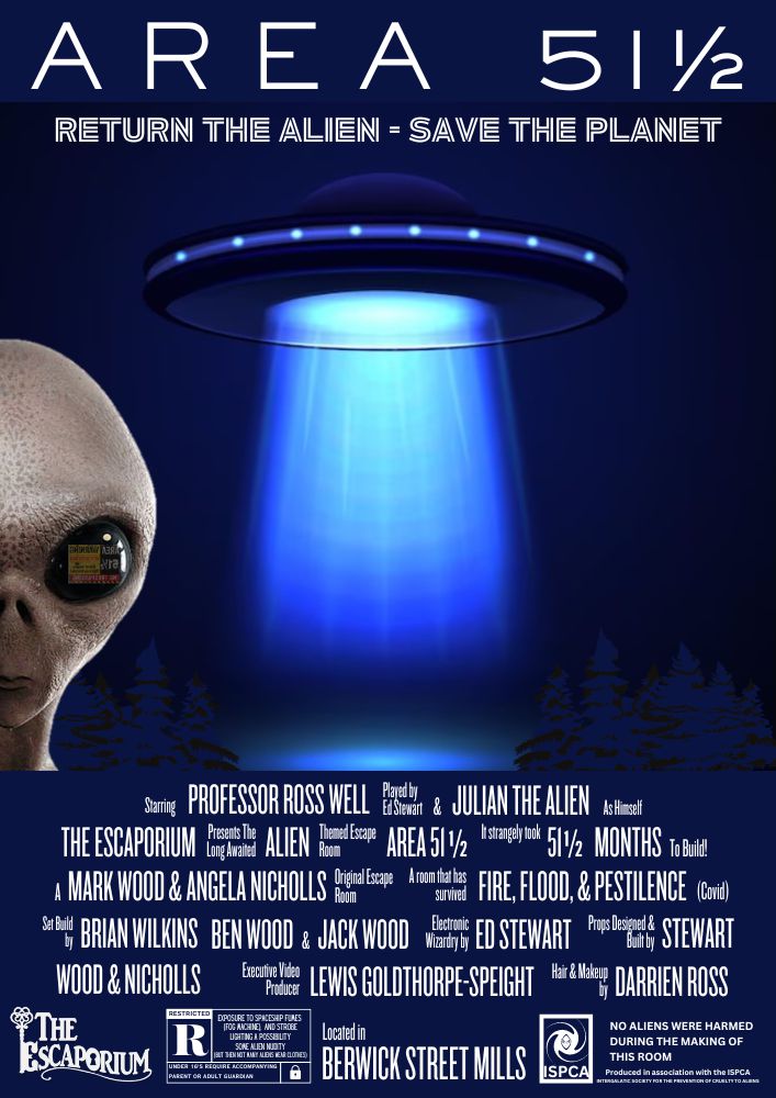 Area 51.5 Escape Room Poster