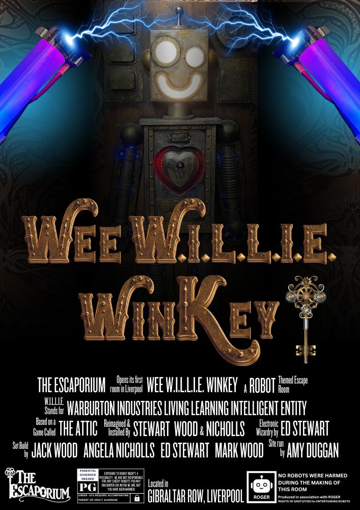 Wee W.I.L.L.I.E. WinKey Escape Room Poster